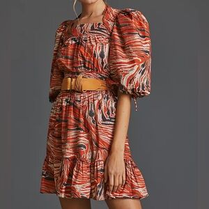 Love The Label Puff-Sleeved Mini Dress